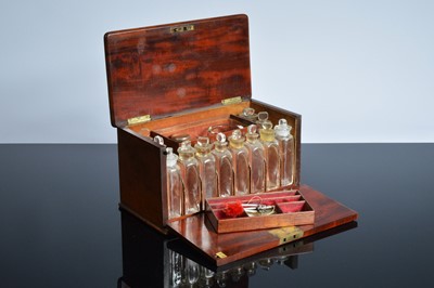 Lot 496 - A Victorian mahogany pharmaceutical chest