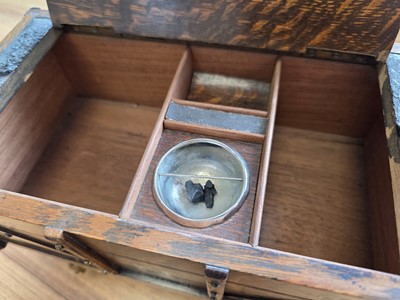 Lot 512 - An Edwardian novelty railway related cigar box