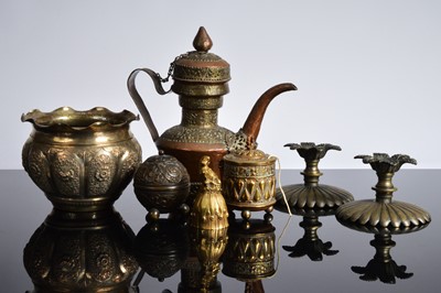 Lot 516 - Seven 19th and early 20th century metal ware items