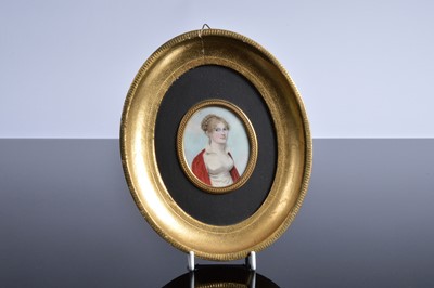 Lot 520 - A 19th century portrait miniature of a lady