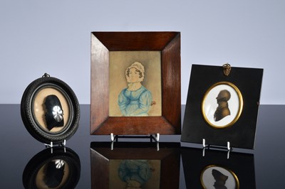 Lot 524 - Three 19th century portraits