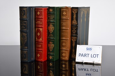 Lot 530 - The franklin Library 1/4 bound books