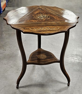Lot 544 - A Victorian inlaid occasional table