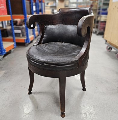 Lot 545 - A late 19th century tub chair