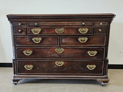 Lot 546 - A large Georgian and later bachelor's chest