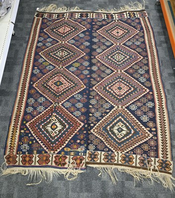 Lot 562 - A vintage Van Kilim flatweave woollen carpet