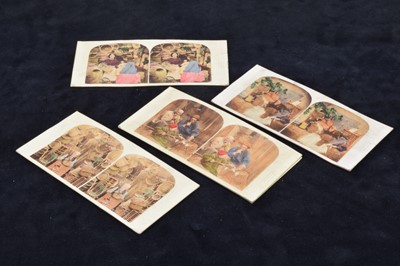Lot 17 - W H Mason Junior of Brighton Coloured Stereo Cards