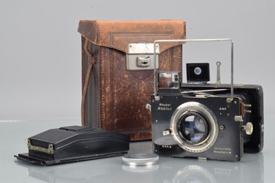 Lot 59 - A Plaubel Makina II 4.5 x 6cm Folding Strut Camera