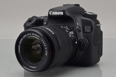 Lot 71 - A Canon EOS 70D DSLR Camera