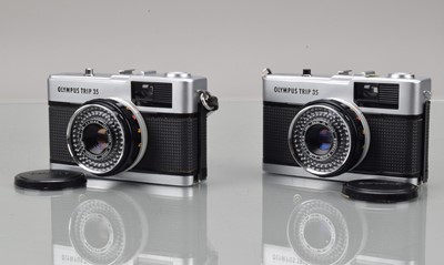 Lot 99 - Two Olympus Trip 35 Cameras