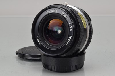 Lot 143 - A Nikkon Nikkor 20mm f/3.5 Ai Lens