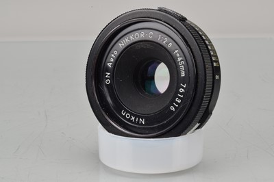 Lot 146 - A Nikon GN Auto Nikkor C 45mm f/2.8 Ai Lens