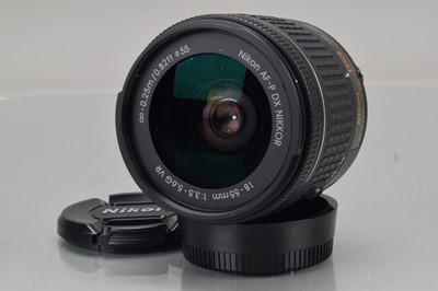 Lot 156 - A Nikon DX VR AF-P Nikkor 18-55mm f/3.5-5.6G Lens