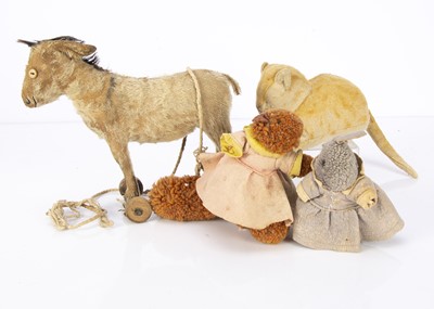 Lot 605 - A 1920s Donkey on wheels