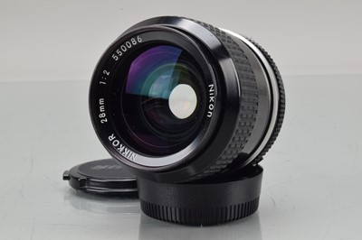 Lot 183 - A Nikon Nikkor 28mm f/2 Ai Lens
