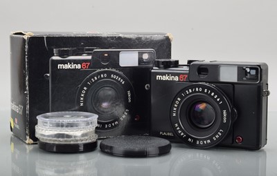 Lot 216 - A Plaubel Makina 67 Rangefinder Camera