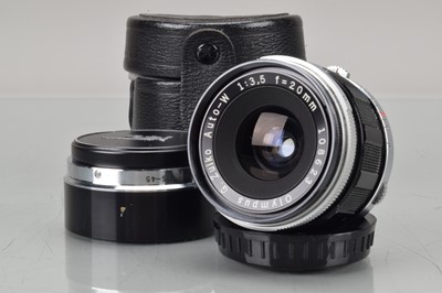 Lot 276 - An Olympus G. Zuiko Auto-W 20mm f/3.5 Lens