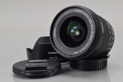 Lot 287 - A Canon EF-S 10-18mm f/4.5-5.6 IS STM Lens.