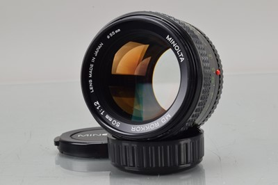 Lot 292 - A Minolta MD Rokker 50mm f/1.2 Lens