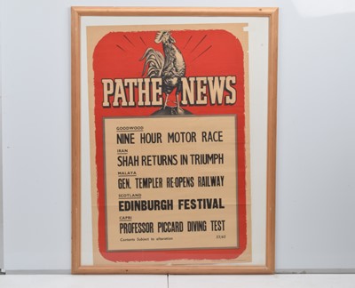 Lot 367 - A British Pathe News Poster