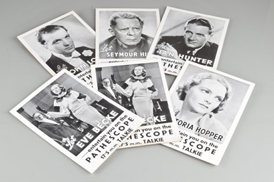 Lot 369 - A Group of Pathéscope 17.5mm Talkie Shop Counter Standee Cards
