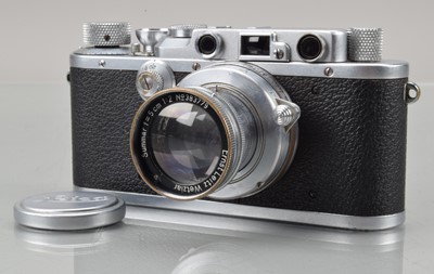 Lot 491 - A Leitz Wetzlar Leica IIIa Model G Rangefinder Camera