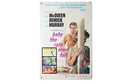 Lot 445 - Baby The Rain Must Fall (1965) US 1 Sheet / Signature