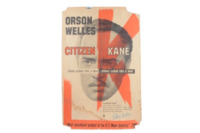 Lot 472 - Orson Welles / Citizen Kane Poster / Signed