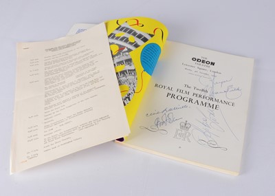 Lot 511 - Royal Film Performance Programme / Signatures