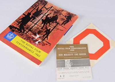 Lot 514 - Royal Film Performance Programme / Signatures / Ticket