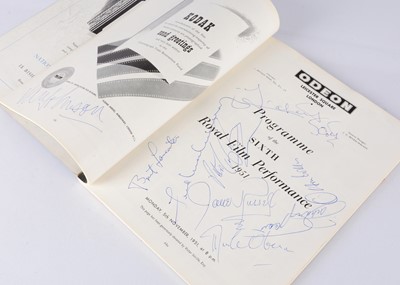 Lot 515 - Royal Film Performance Programme / Signatures