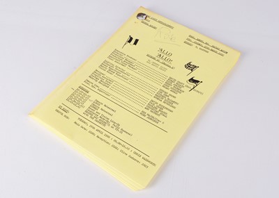 Lot 522 - Allo Allo TV Script