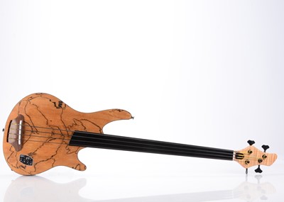 Lot 543 - Shuker Fretless Bass / Bluestick