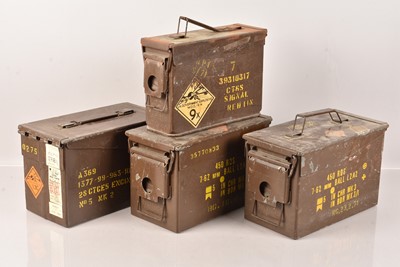 Lot 26 - A group of Four Ammunition Cases