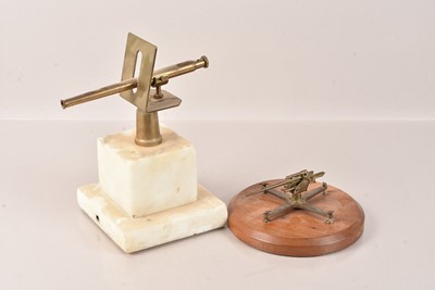 Lot 44 - Two Artillery Gun Desk Ornaments