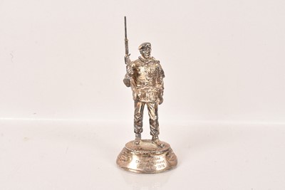 Lot 57 - A Hallmarked Silver Soldier Figure by Charles C Stadden