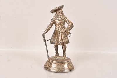 Lot 58 - A Hallmarked Silver Officer Figure by Charles C Stadden