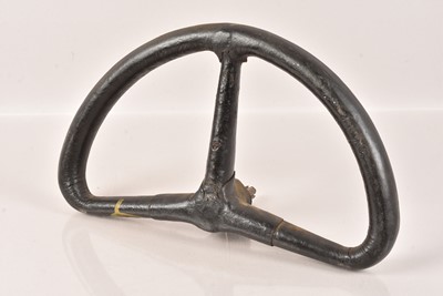 Lot 68 - A WWII Period Aircraft Semi-Circle Yoke/Steering Wheel