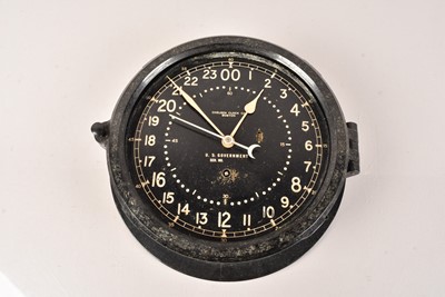 Lot 79 - A WWII US Air Force Bulkhead Clock by Chelsea Clock Co