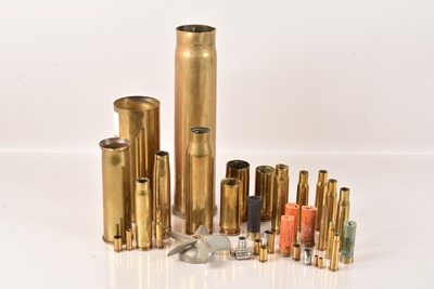 Lot 88 - A selection of various sized shell casings