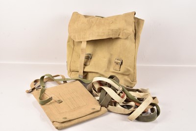 Lot 97 - A late 1950s Military issued satchel