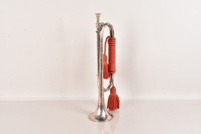 Lot 129 - A Plated Presentation Military Bugle