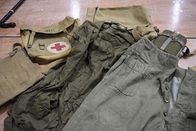 Lot 182 - A small collection of WWII Clothing and items
