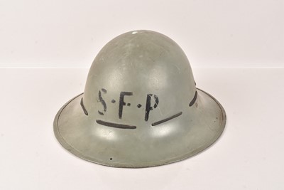 Lot 185 - A WWII British SFP Home Front Zuckerman Helmet