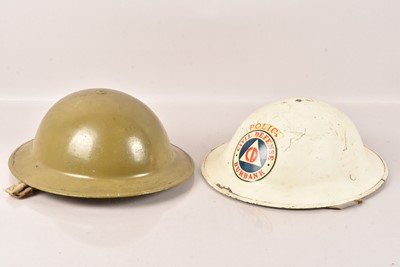 Lot 202 - A Police Civil Defence Burbank Brodie Helmet