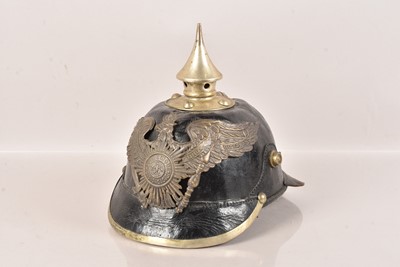 Lot 204 - A Prussian Eisenbahn Enlisted Mans Pickelhaube