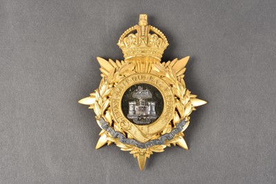 Lot 207 - Essex Regiment Officer's Gilt Helmet Plate Badge