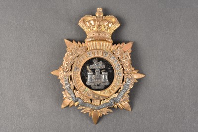 Lot 208 - A Victorian Essex Regiment Officer's Gilt Helmet Plate Badge