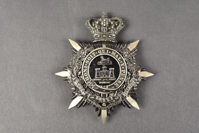 Lot 210 - A Victorian Essex Regiment 1st Volunteer Battalion OR's Helmet Plate