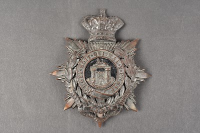 Lot 211 - A Victorian Essex Regiment 3rd Volunteer Battalion Or's Helmet Plate